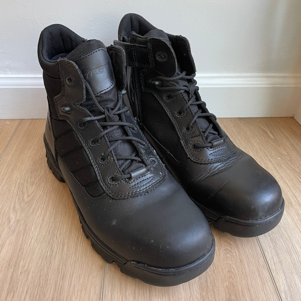 Bates GX-8 GORE-TEX Side Zip Tactical Boots Black Leather Mens 13 E02235